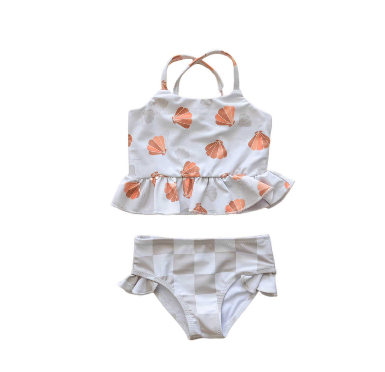 Seashell Bikini & Checkerboard Bottoms – TULLIA SAGE